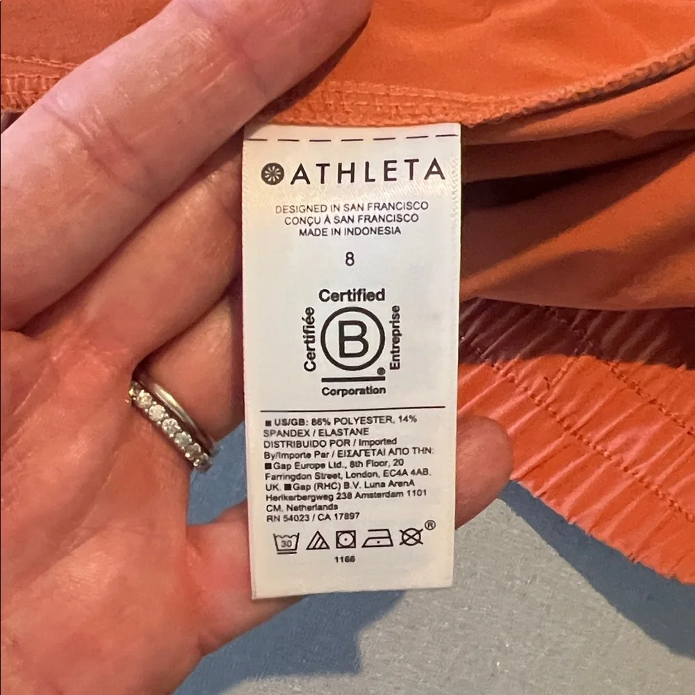 Athleta Avenue Orange Midi Skirt - Picture 5 of 5